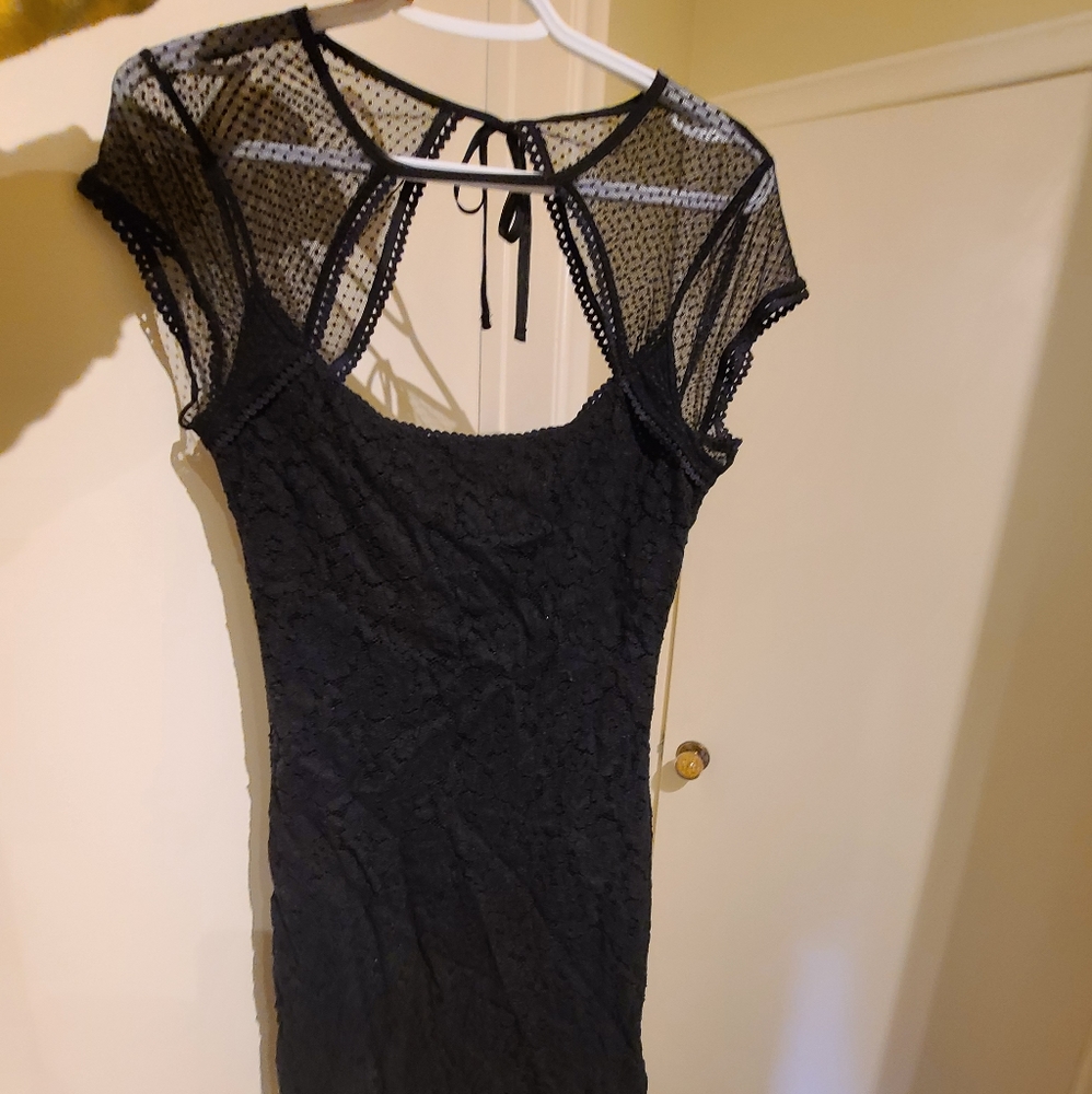 Black mini dress